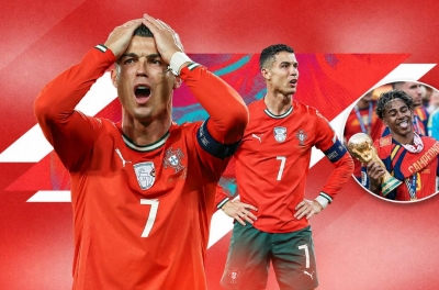 Ronaldo bị chế giễu trong lễ mừng vô địch World Cup của Tây Ban Nha