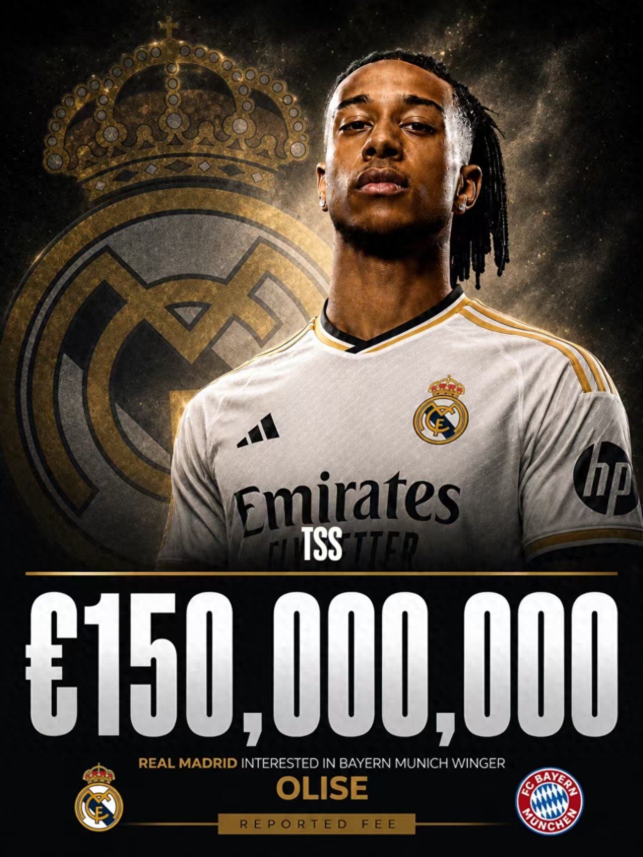 Florentino biết sai và sửa lỗi, Romano xác nhận đưa ra đề nghị 150 triệu euro cho Olise, Real Madrid có hai cánh cùng bay.