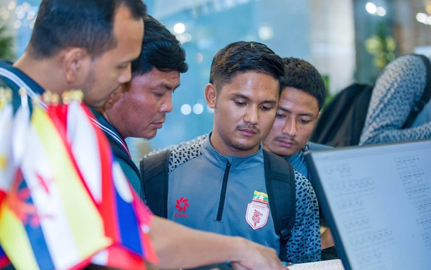 Đội tuyển Myanmar đến Thái Nguyên, sẵn sàng thử sức với tuyển Việt Nam