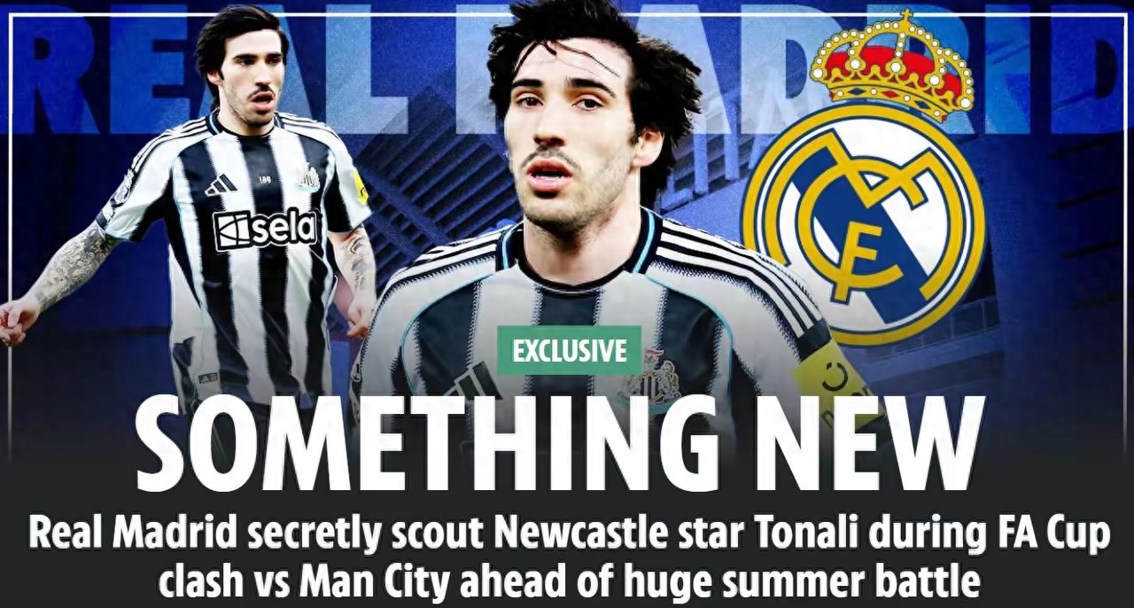 Real Madrid tăng cường hàng công giả vờ tấn công Rodri, mục tiêu thực sự là Tonali và đối mặt với cuộc cạnh tranh từ hai đội bóng Premier League.