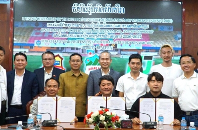 Đội bóng Lào đón tin cực vui từ bầu Đức trước mùa giải mới