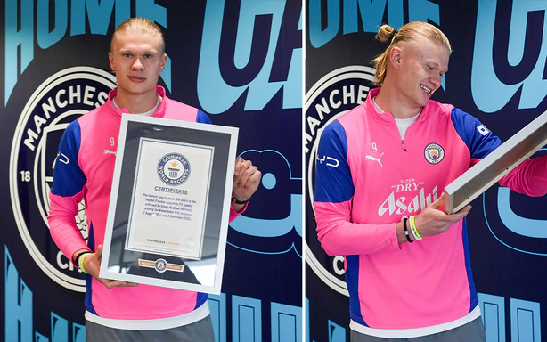 Erling Haaland nhận 4 kỷ lục Guinness trước mùa giải mới