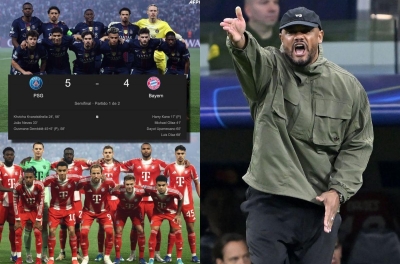HLV Kompany: 'Bayern đáng ra phải ghi thêm 3 bàn trước PSG'