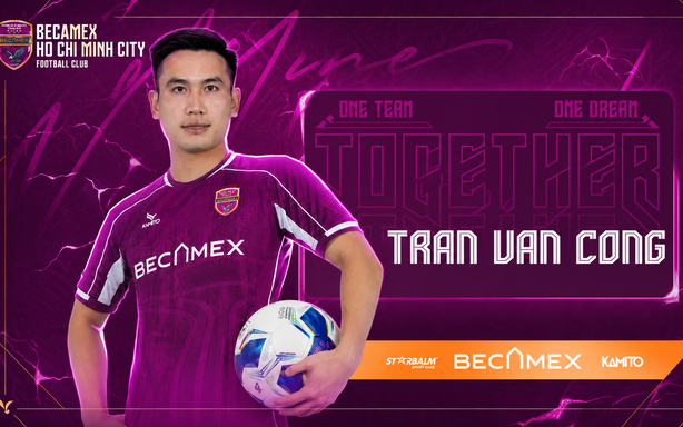Cựu tuyển thủ U23 Việt Nam gia nhập Becamex TP.HCM