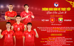 Bán vé trực tiếp trận giao hữu Việt Nam-Myanmar