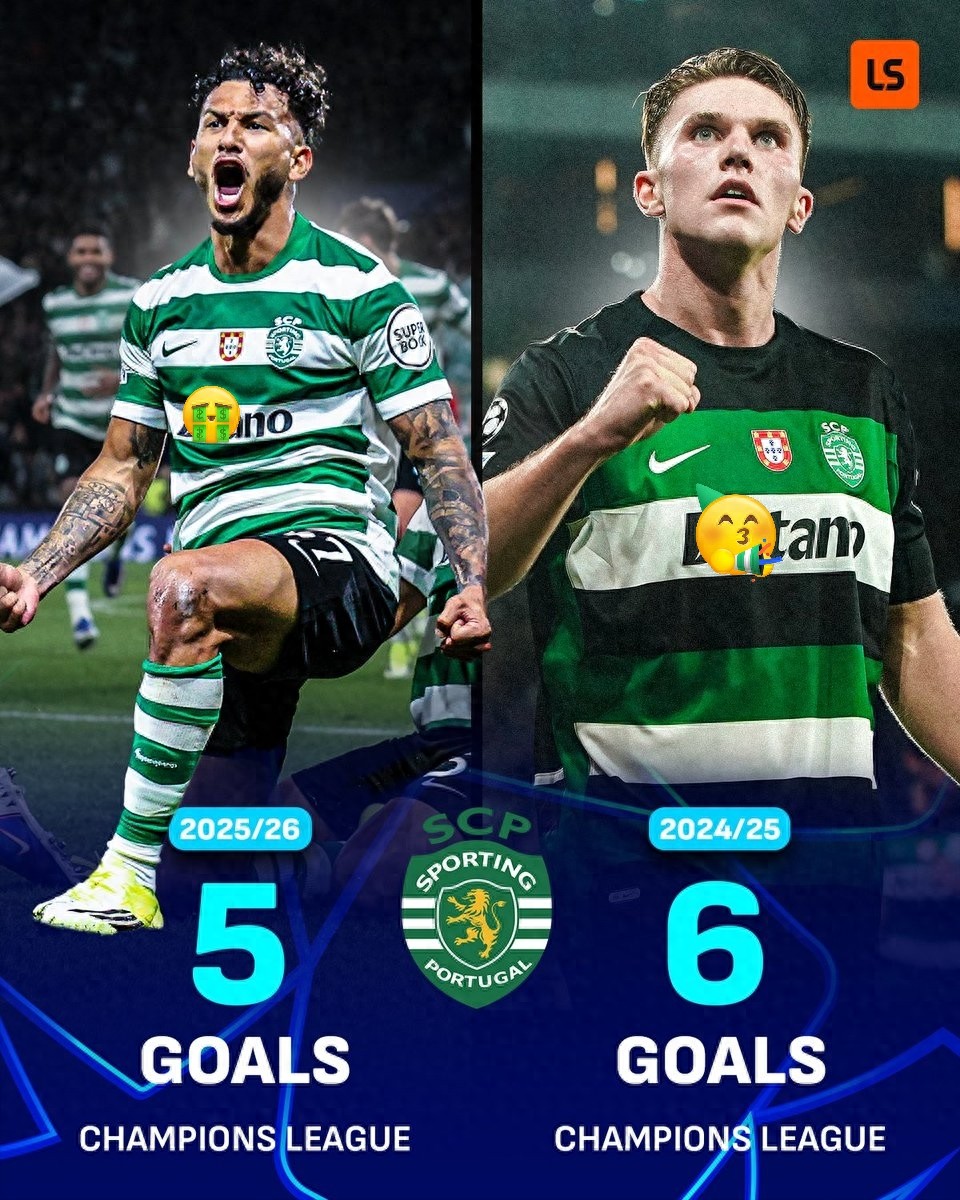 Cuộc đối đầu giữa hai tiền đạo mới và cũ vào tối nay: Sporting bán Gyokeres với giá 66,9 triệu euro và mua Suarez với 22,95 triệu euro, anh đã có 33 bàn thắng.