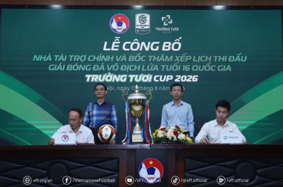 Tập đoàn Trường Tươi là nhà tài trợ chính Giải U16 Quốc gia trong ba năm