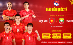 Sắp hết vé trận giao hữu Việt Nam-Myanmar