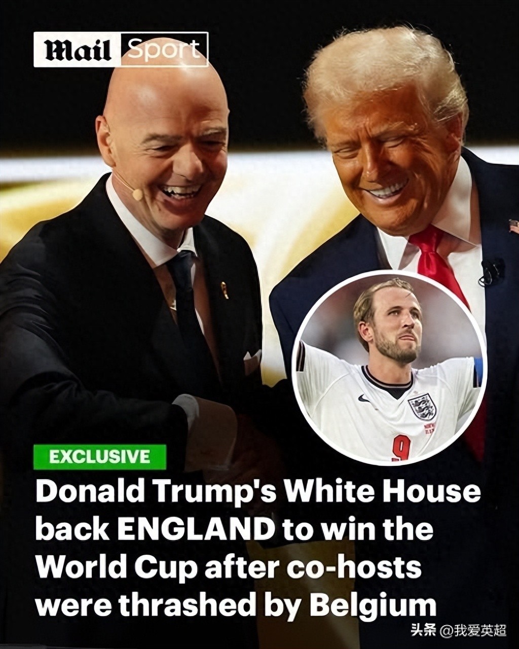 Người phụ trách World Cup của Nhà Trắng: Ủng hộ Anh đánh bại Argentina + vô địch! Trump ca ngợi Kane hết lời