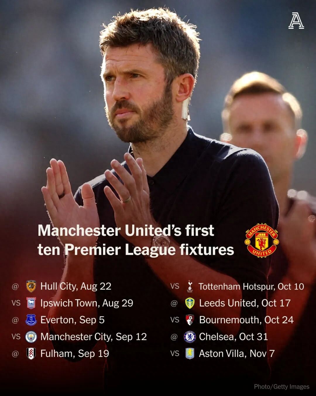 Lịch thi đấu đầu mùa giải mới của Manchester United thật mơ mộng! Carrick yêu cầu cạnh tranh chức vô địch, người hâm mộ hy vọng 10 vòng đầu giành được 25 điểm