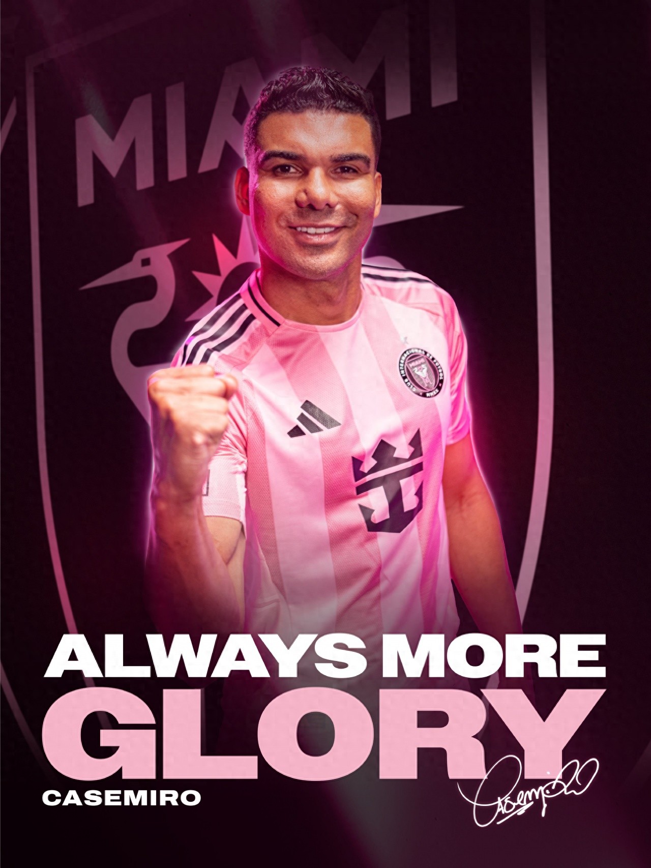 Pang Hổ cùng Messi! Tiền vệ 34 tuổi Casemiro gia nhập Inter Miami dạng miễn phí, khoác áo số 5 bắt đầu hành trình mới