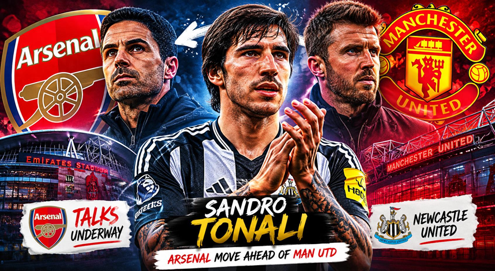 Arsenal muốn cướp Tonali! Bản hợp đồng tiền vệ đắt nhất của Man United vẫn chưa ngã ngũ, Sir Jim chưa quyết định ký ai