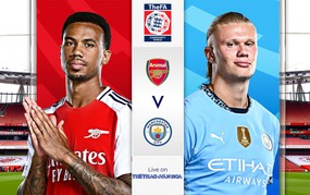 TRỰC TIẾP bóng đá Arsenal vs Man City 21h00 hôm nay, Siêu cúp Anh 2026