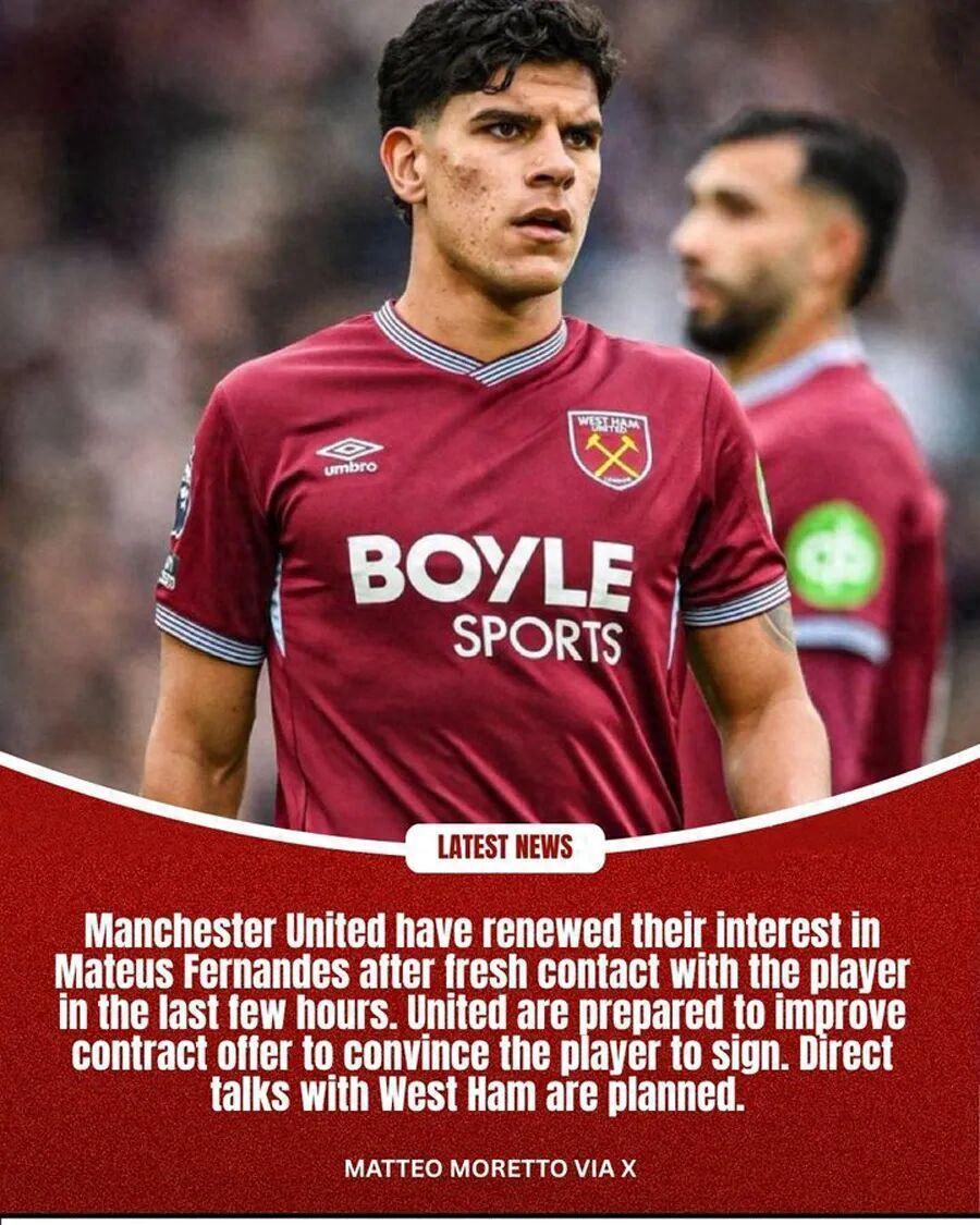 Manchester United tiết lộ tăng đãi ngộ cho M费! Hé lộ sáu lý do khiến M费 được ưa chuộng, nhưng Ratcliffe đã tính toán sai về giá trị